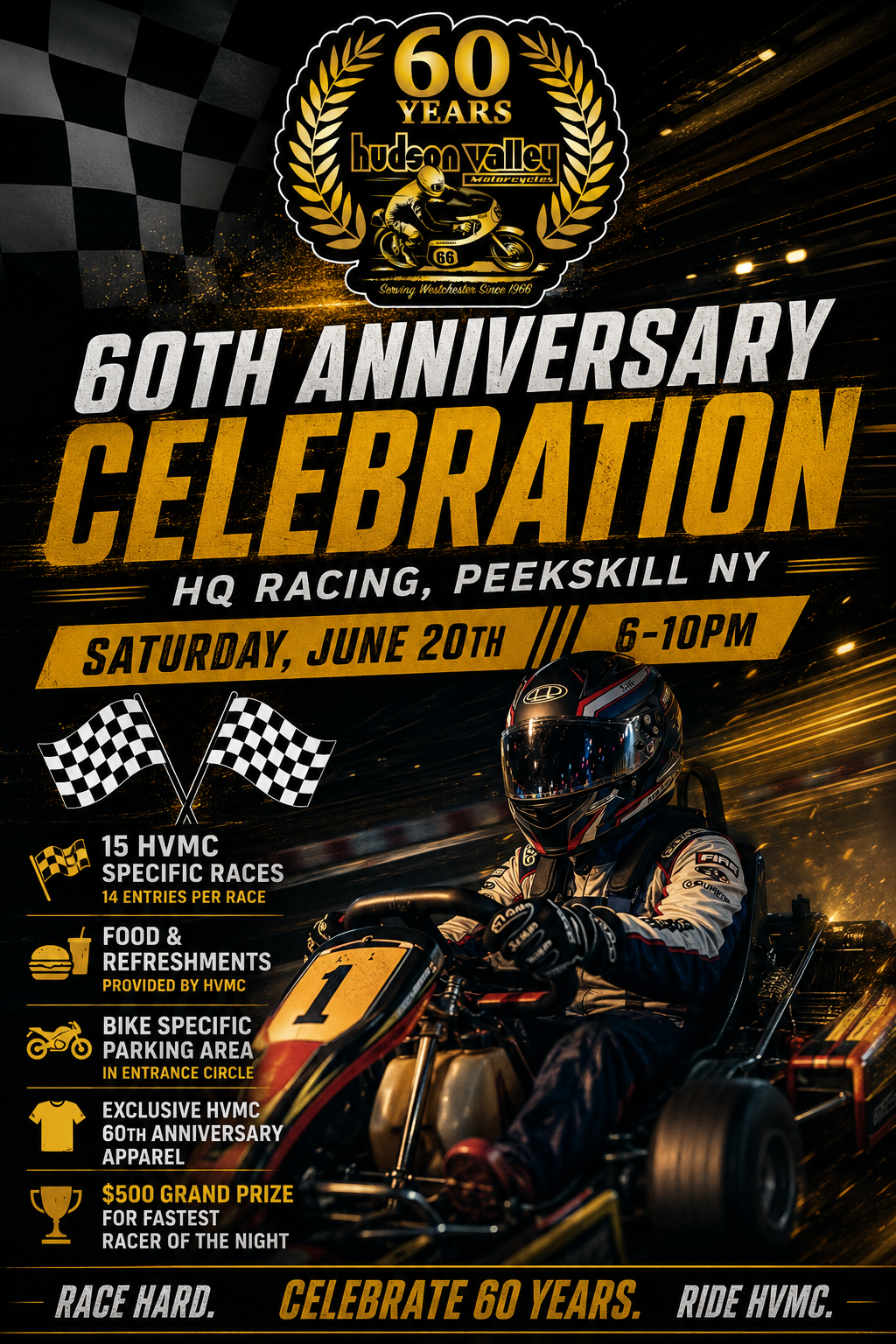 Read more about the article HVMC 60th Anniversary Party at HQ Racing in Peekskill